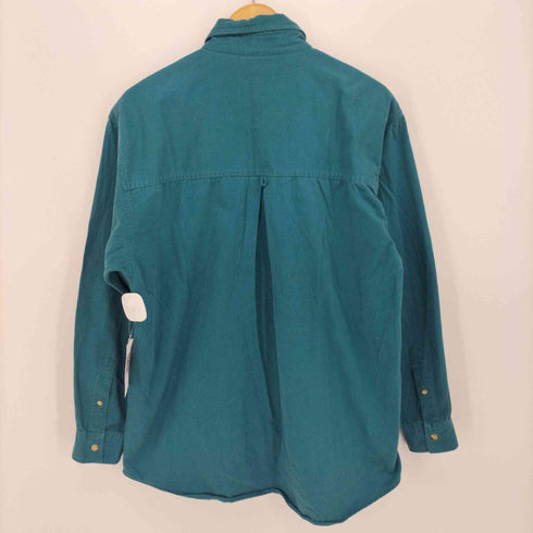 エディーバウアー Eddie Bauer 黒タグ Rufton Twill ダブルポケット コットン シャツ メンズ import:M