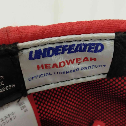 アンディフィーテッド UNDEFEATED ロゴ刺繍6パネルキャップ メンズ ONE SIZE