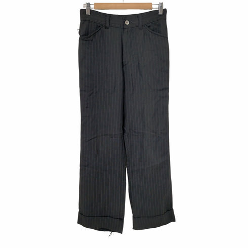 トリココムデギャルソン tricot COMME des GARCONS 03AW AD2003 キュプラ100% ストライプパンツ レディース JPN:S