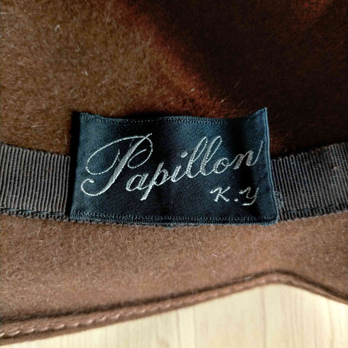 パピヨン papillon ウール調ベルト付ハット メンズ