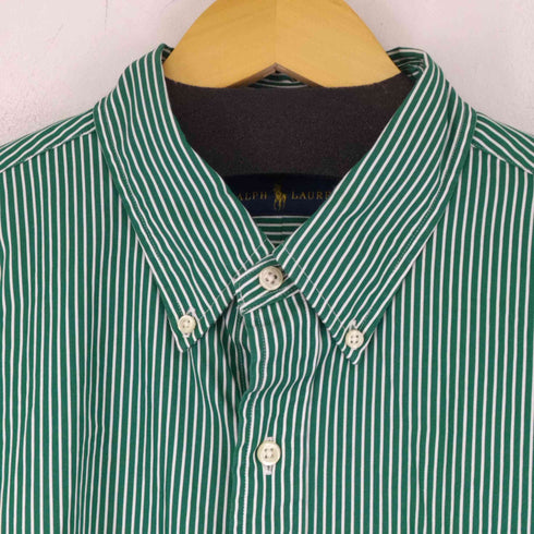 ラルフローレン RALPH LAUREN スモールポニー刺繍 ストライプ BD L/Sコットンシャツ メンズ JPN:XL