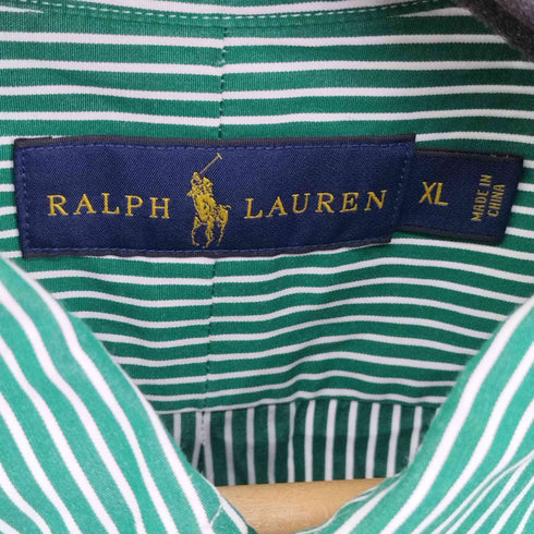 ラルフローレン RALPH LAUREN スモールポニー刺繍 ストライプ BD L/Sコットンシャツ メンズ JPN:XL