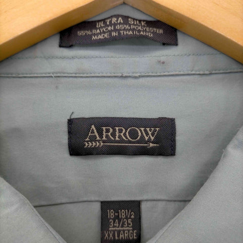 アロー ARROW ULTRA SILK 90s レーヨン混 オーバーサイズシャツ メンズ 18 1/2