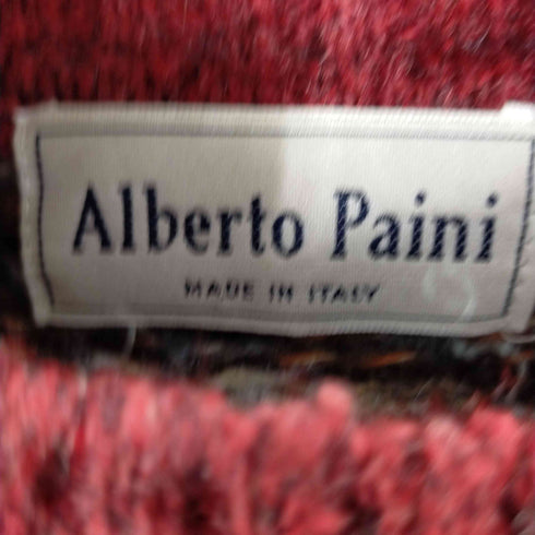 Alberto paini ノルディック総柄ウールニット メンズ