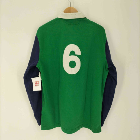 ポロバイラルフローレン Polo by RALPH LAUREN ポニー 刺繍 スリーブ 切替 No6 ラガーシャツ メンズ import:M
