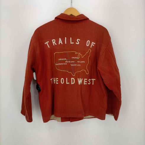 50S~60S TRAILS OF THE OLD WEST刺繍 チェーンステッチアワードジャケット メンズ