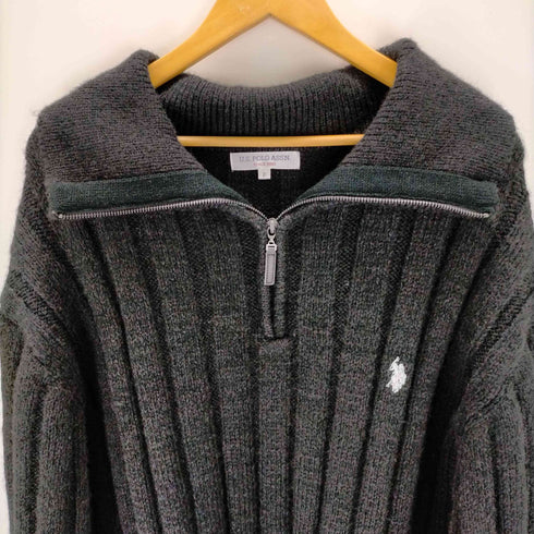 ユーエスポロアッスン U.S.POLO ASSN ハーフジップニット メンズ FREE
