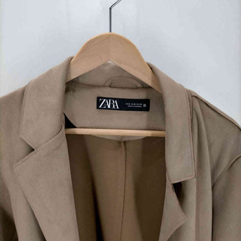 ザラ ZARA フェイクスウェード ロングコート レディース JPN:M