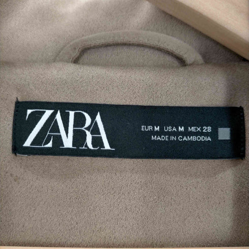 ザラ ZARA フェイクスウェード ロングコート レディース JPN:M
