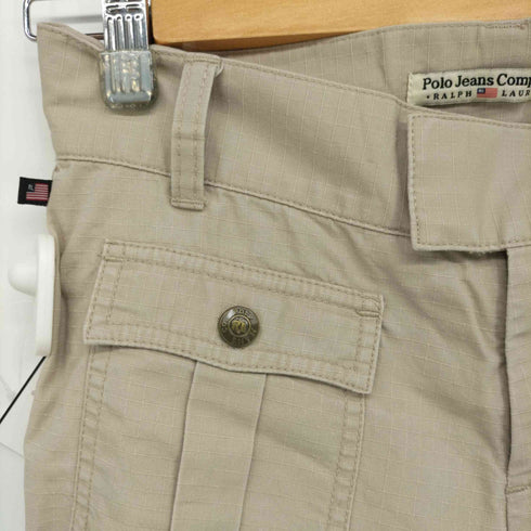 ポロジーンズカンパニーラルフローレン POLO JEANS COMPANY RALPH LAUREN リップストップフレアパンツ Y2K レディース JPN:2