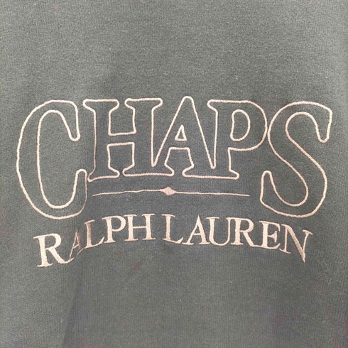 チャップスラルフローレン CHAPS RALPH LAUREN 80-90s ロゴ刺繍 クルーネックスウェット メンズ import:M