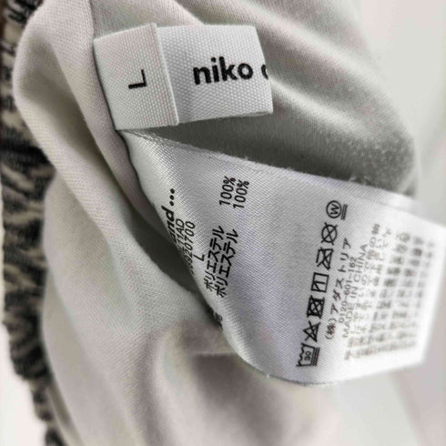 ニコアンド Niko and... 総柄プリーツパンツ レディース JPN:L