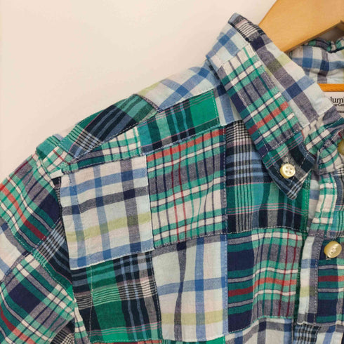 コロンビアスポーツウェア Columbia Sportswear チェック柄 BD パッチワーク S/S シャツ メンズ import:L