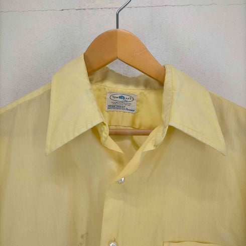 タウンクラフト TOWN CRAFT 70S PENN-PREST 襟芯 綿ポリ半袖シャツ メンズ
