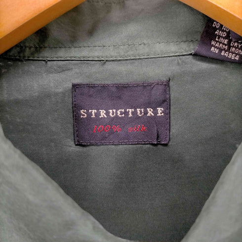 STRUCTURE シルクシャツ メンズ JPN:L