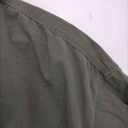 カーハート Carhartt 90-00s 革ロゴパッチ ボタンダウンワークシャツ メンズ 3XL