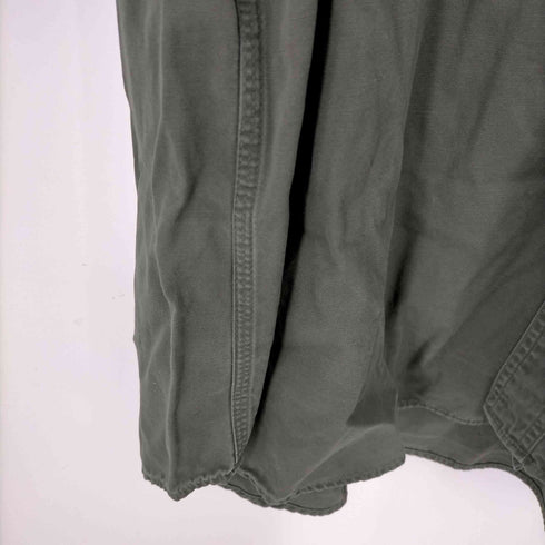 カーハート Carhartt 90-00s 革ロゴパッチ ボタンダウンワークシャツ メンズ 3XL