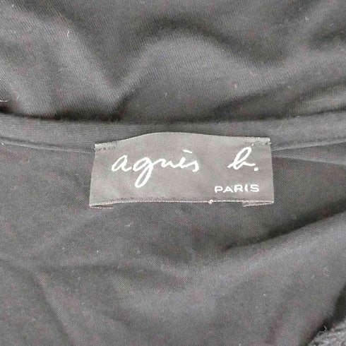 アニエスベー agnes b. フロントメッシュ ワンピース レディース