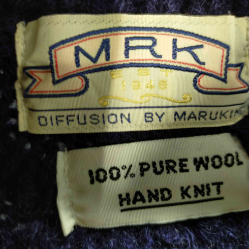 MRK 胡桃ボタン ケーブル編みカーディガン レディース JPN:M