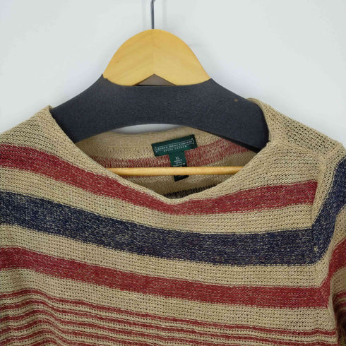 ローレンラルフローレン LAUREN RALPH LAUREN コットンリネンボーダーカットソー レディース JPN:XL