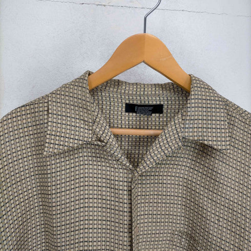 フルギ BRUNO 総柄シルク開襟半袖シャツ メンズ JPN:L