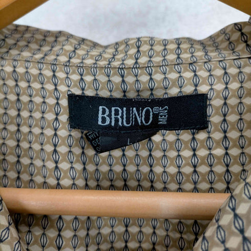 フルギ BRUNO 総柄シルク開襟半袖シャツ メンズ JPN:L