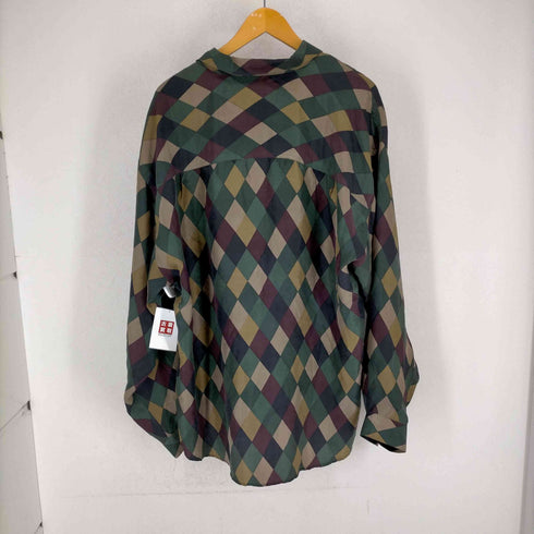 ストラクチャー STRUCTURE アーガイル柄マルチカラーシルクシャツ メンズ JPN:XL
