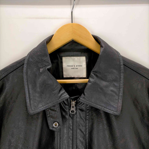 フリークスストア FREAKS STORE 23AW フェイクレザー ブルゾンジャケット メンズ FREE