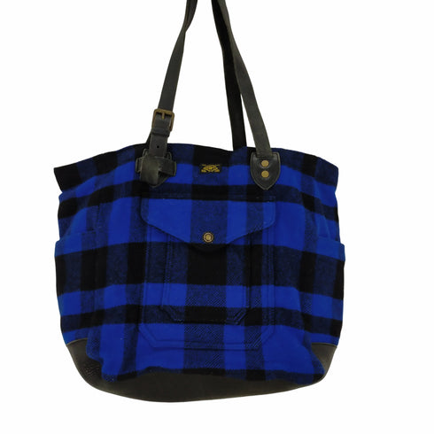 ラルフローレン RALPH LAUREN バッファローチェックレザーコンビトートバッグ メンズ ONE SIZE