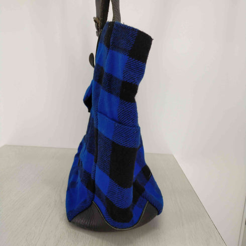 ラルフローレン RALPH LAUREN バッファローチェックレザーコンビトートバッグ メンズ ONE SIZE