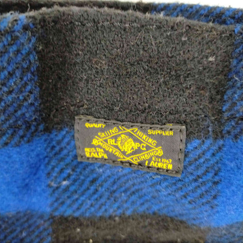 ラルフローレン RALPH LAUREN バッファローチェックレザーコンビトートバッグ メンズ ONE SIZE