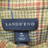 ランズエンド LANDS END エルボーパッチ チェック ネルシャツ メンズ import:M