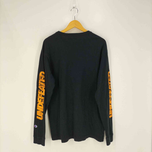 アンディフィーテッド UNDEFEATED DISTRESSED LOGO LS TEE ディストレスロゴクルーネックカットソー メンズ import:L
