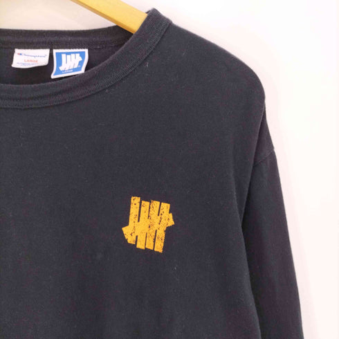 アンディフィーテッド UNDEFEATED DISTRESSED LOGO LS TEE ディストレスロゴクルーネックカットソー メンズ import:L