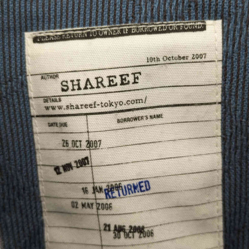 シャリーフ SHAREEF ベルトデザイン ロングスリーブシャツ メンズ JPN:2