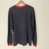 ステューシー Stussy 90S USA製 21trn エンブレム フロッキー プリント トリム L/S Tシャツ メンズ import:L