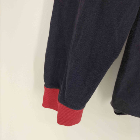 ステューシー Stussy 90S USA製 21trn エンブレム フロッキー プリント トリム L/S Tシャツ メンズ import:L