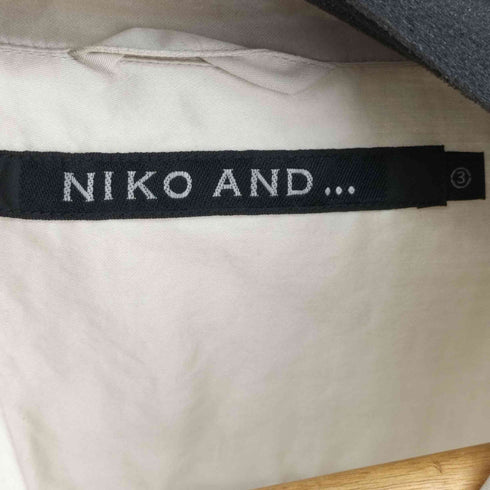 ニコアンド Niko and... フラップポケット オーバーサイズオープンカラー S/Sシャツ メンズ JPN:3
