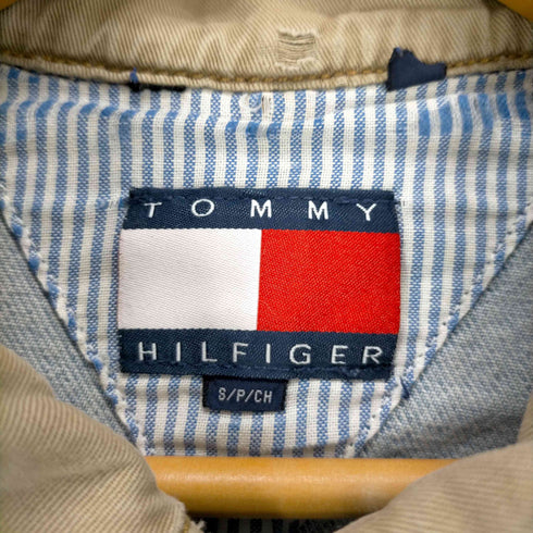 トミーヒルフィガー TOMMY HILFIGER 90s 刺繍ロゴデニムジャケット メンズ