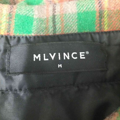 MLVINCE WOOL CHECK JACKET ウール チェック ジャケット チェーンステッチロゴ メンズ import:M