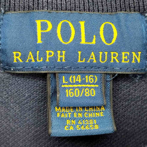 ポロラルフローレン POLO RALPH LAUREN BIGポニー刺繍 鹿の子長袖ポロシャツ レディース 160/80