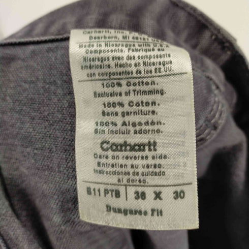 カーハート Carhartt ダック地 ペインターパンツ ワークパンツ ペトロルブルー メンズ 36/30