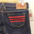 ブラックミーンズ BLACKMEANS Hiroshima denim ジップアップスリムデニム 濃紺 内股シングル レディース W25