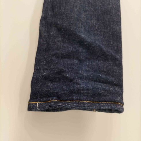 ブラックミーンズ BLACKMEANS Hiroshima denim ジップアップスリムデニム 濃紺 内股シングル レディース W25