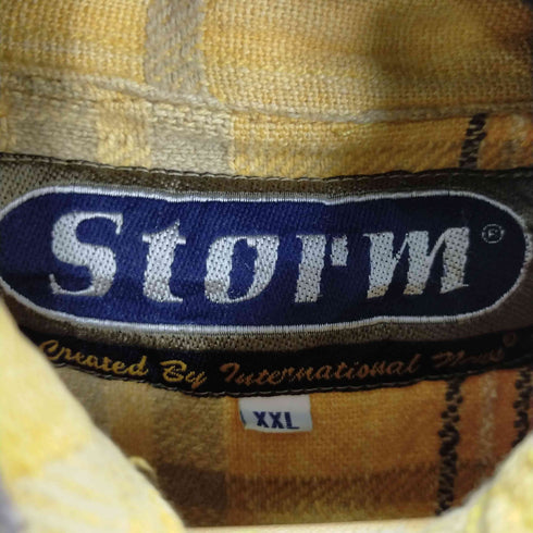 Storm オーバーサイズチェックシャツ 両ポケ バングラデシュ製 メンズ XXL