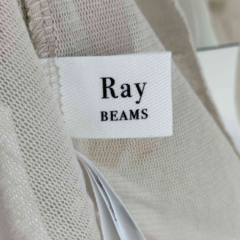 レイビームス Ray BEAMS チュール ハイネック ロングスリーブ カットソー レディース