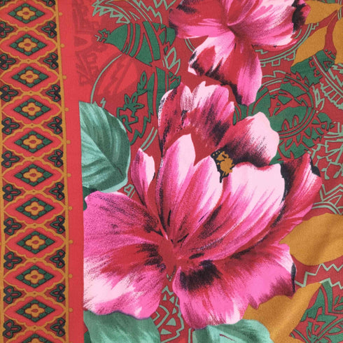 ビルブラス BILL BLASS ALL SILK シルク100 花柄スカーフ レディース
