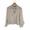 ザラ ZARA FEATHERED RUFFLED BLOUSE レディース JPN:S