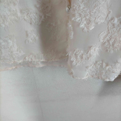 ザラ ZARA FEATHERED RUFFLED BLOUSE レディース JPN:S