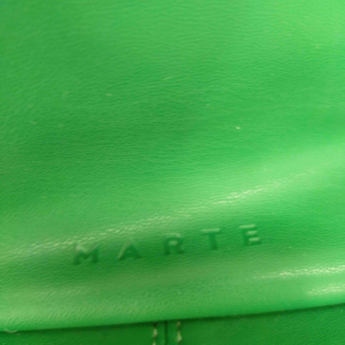 マルテ MARTE フェイクレザー2WAY ハンドバッグ グリーン レディース